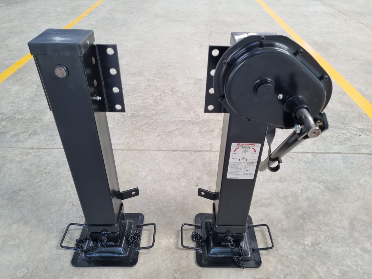 Conjunto Pata Apoyo E24A con extensible - Vista frontal